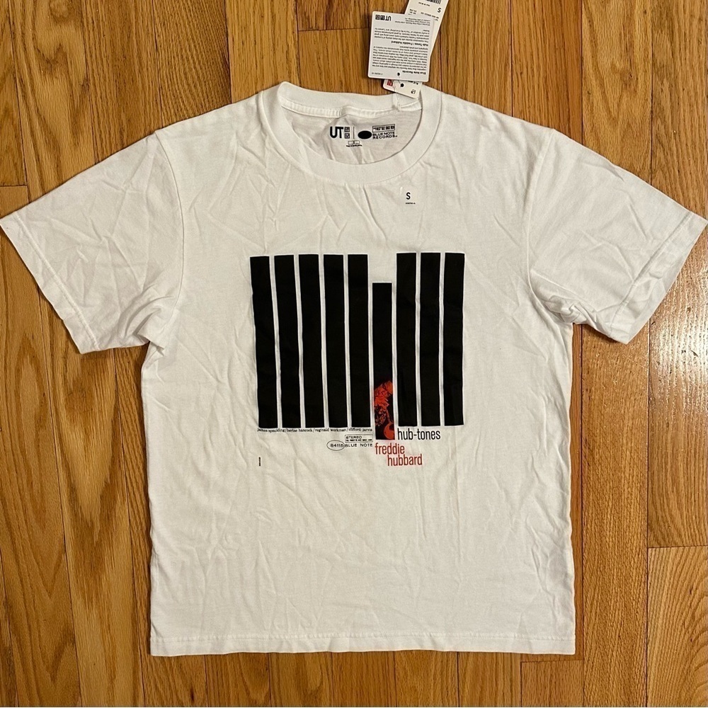 UNIQLO Freddie Hubbard Hub Tones Blue Note Records T-Shirt Sz S- NWT White
